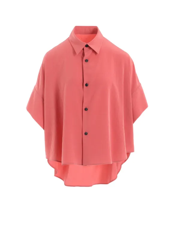 TA/PE CREPE DE CHINE SHORT CUFFS BLOUSE sold by Yohji Yamamoto