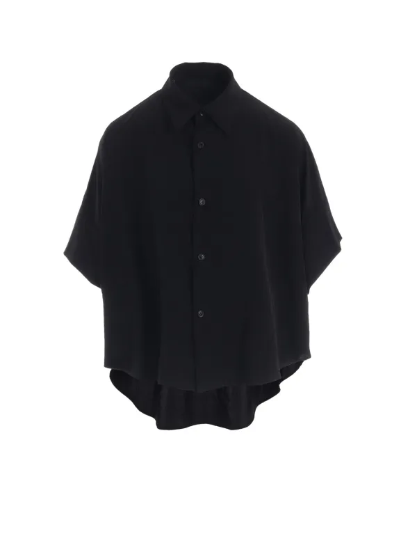 TA/PE CREPE DE CHINE SHORT CUFFS BLOUSE sold by Yohji Yamamoto