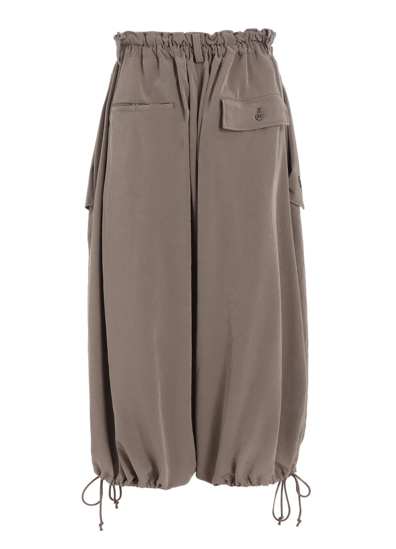 TA/PE CREPE DE CHINE ELASTIC WAIST PANTS sold by Yohji Yamamoto product image thumbnail 4
