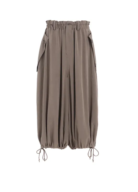 TA/PE CREPE DE CHINE ELASTIC WAIST PANTS sold by Yohji Yamamoto