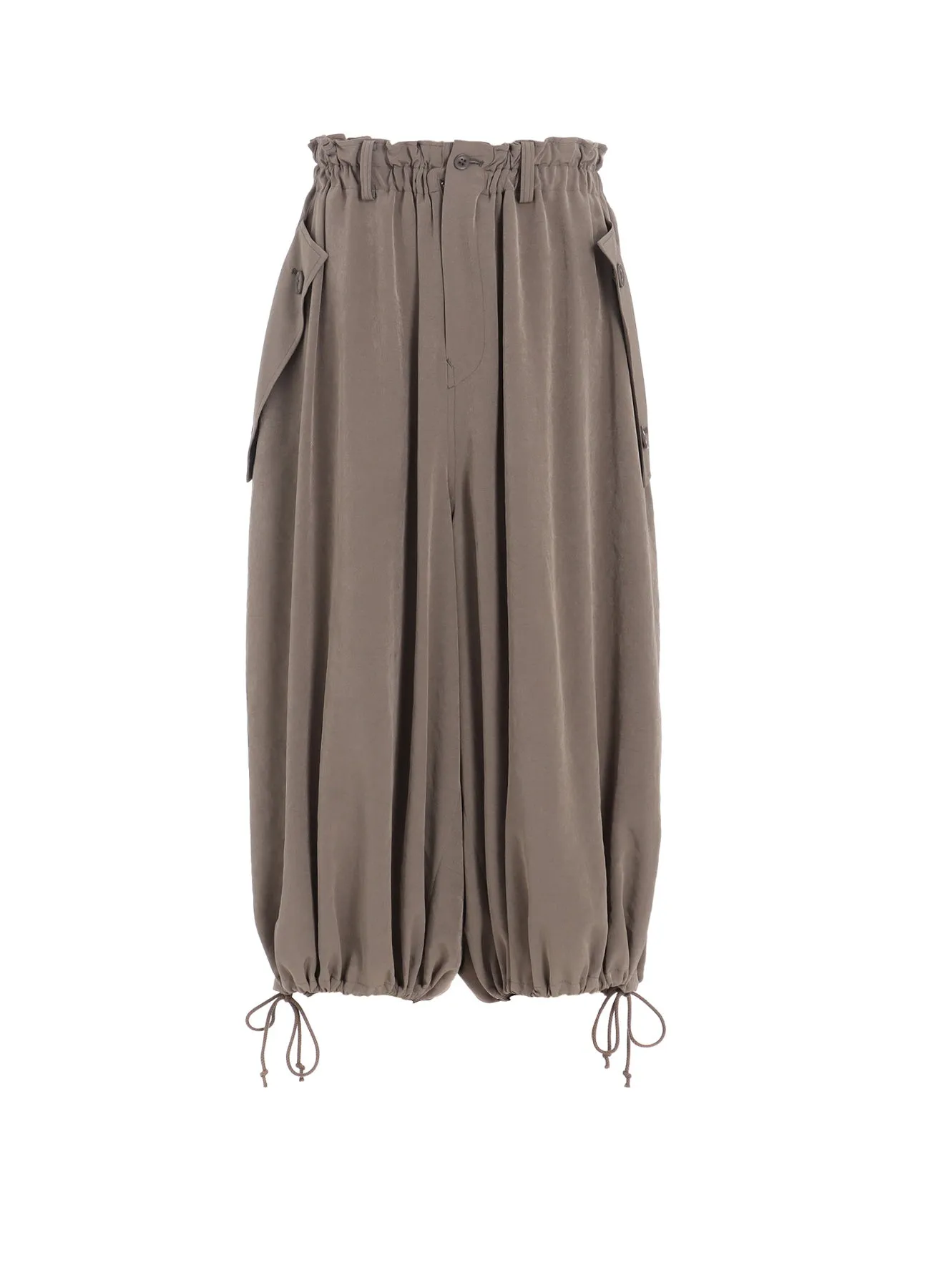 TA/PE CREPE DE CHINE ELASTIC WAIST PANTS sold by Yohji Yamamoto