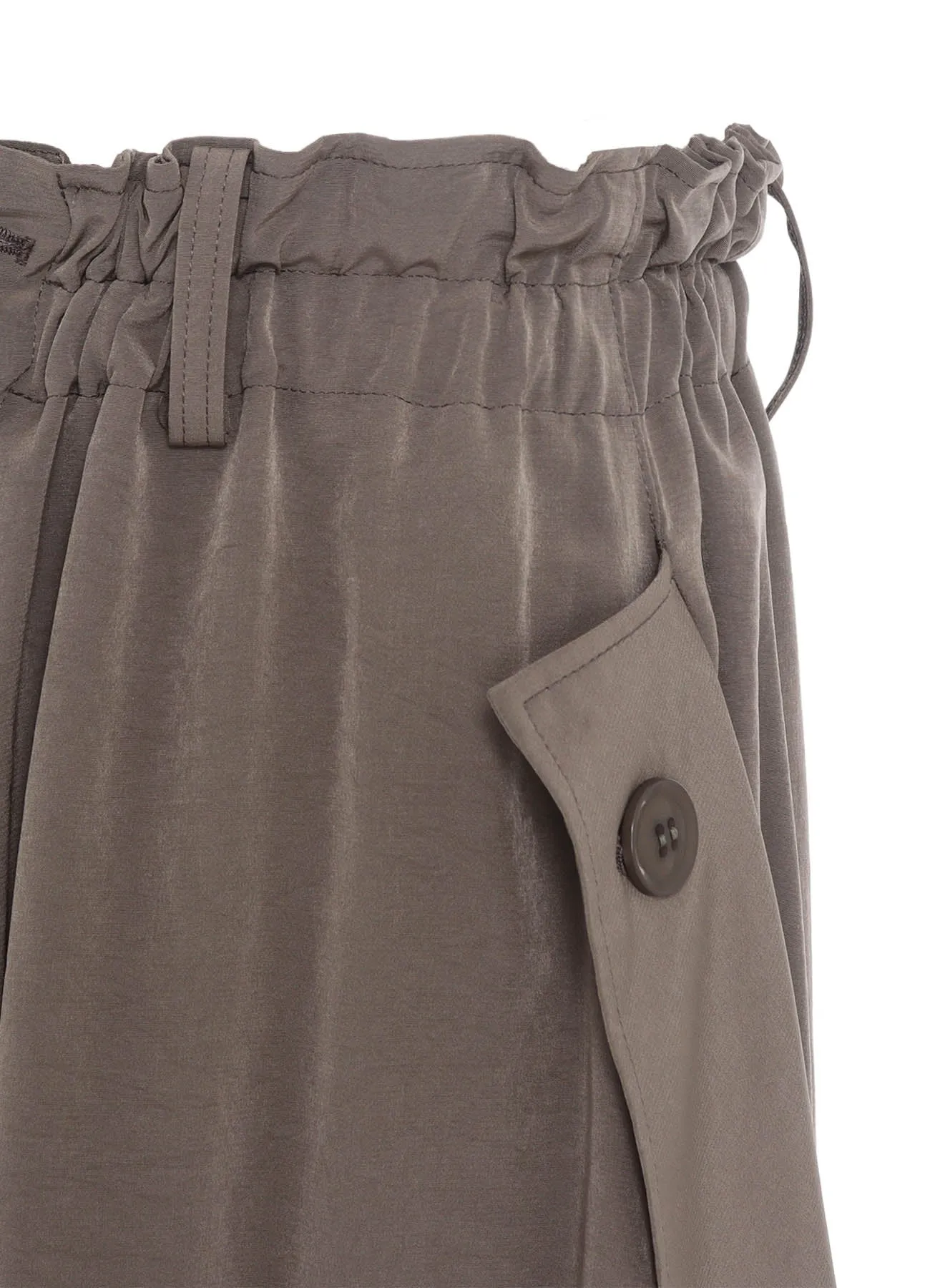 TA/PE CREPE DE CHINE ELASTIC WAIST PANTS sold by Yohji Yamamoto product image thumbnail 5