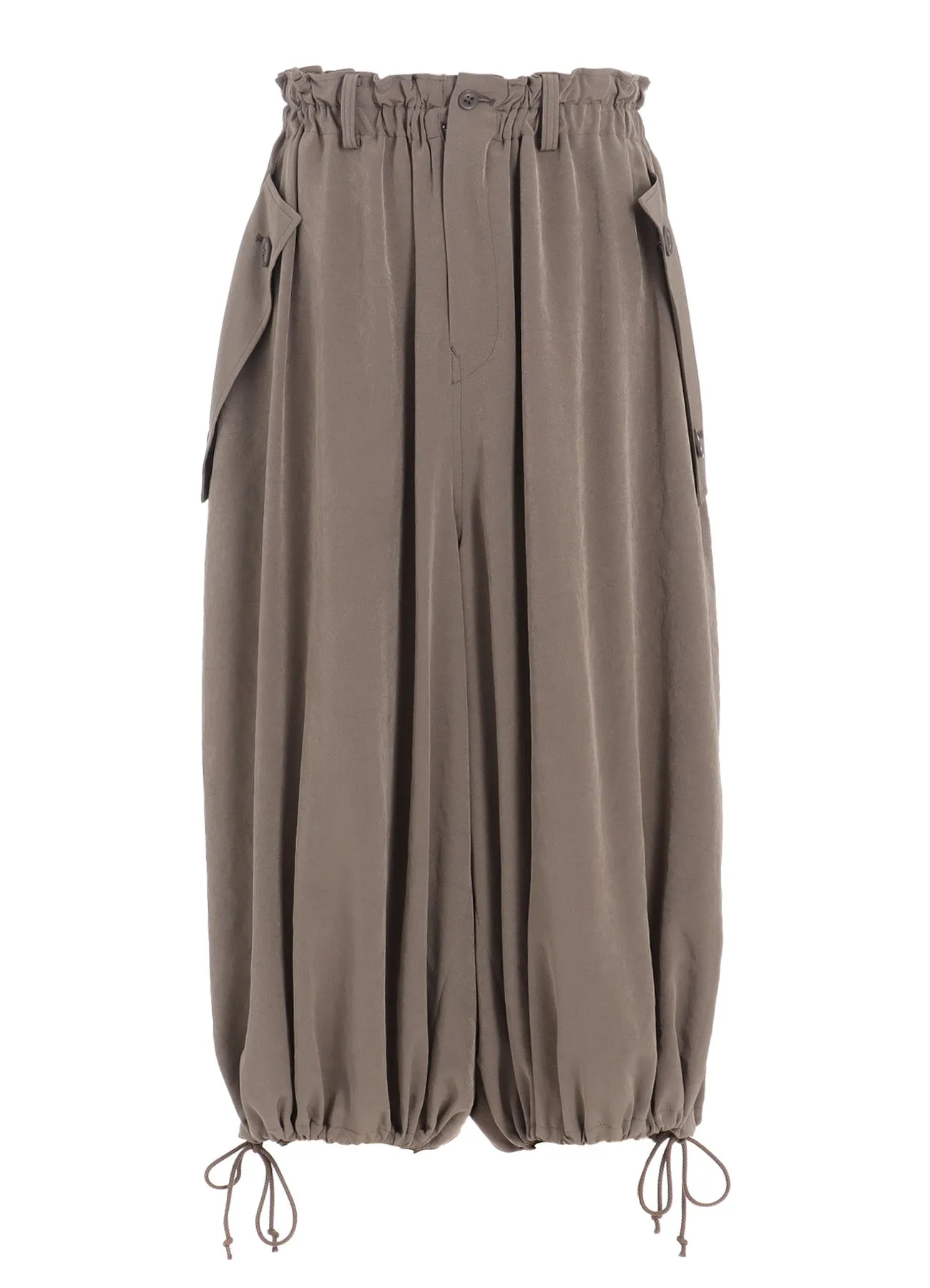 TA/PE CREPE DE CHINE ELASTIC WAIST PANTS sold by Yohji Yamamoto product image thumbnail 2