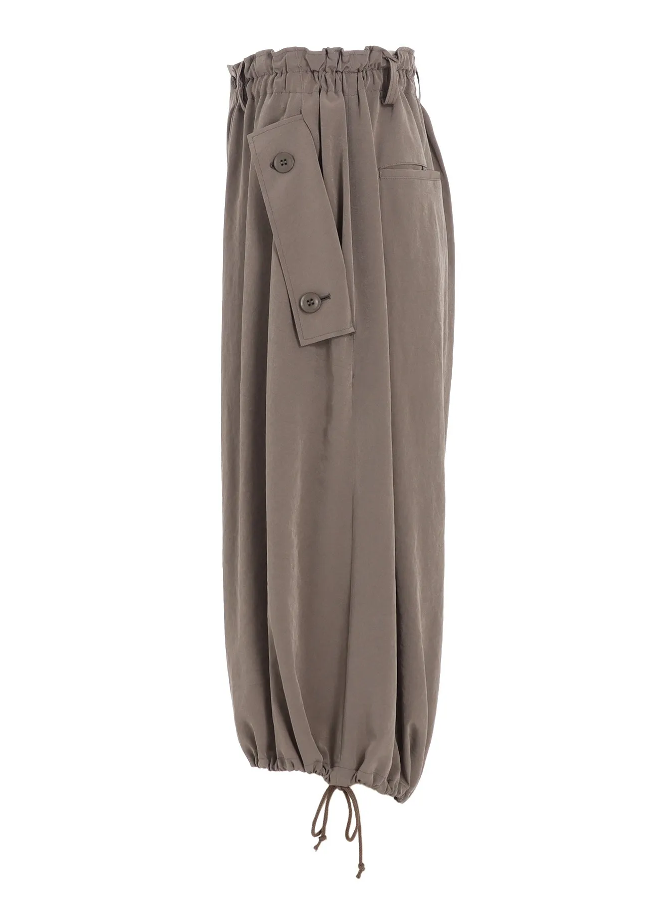 TA/PE CREPE DE CHINE ELASTIC WAIST PANTS sold by Yohji Yamamoto product image thumbnail 3