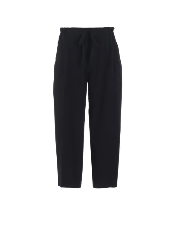 TA/PE CREPE DE CHINE STRING STRAIGHT PANTS made by Yohji Yamamoto