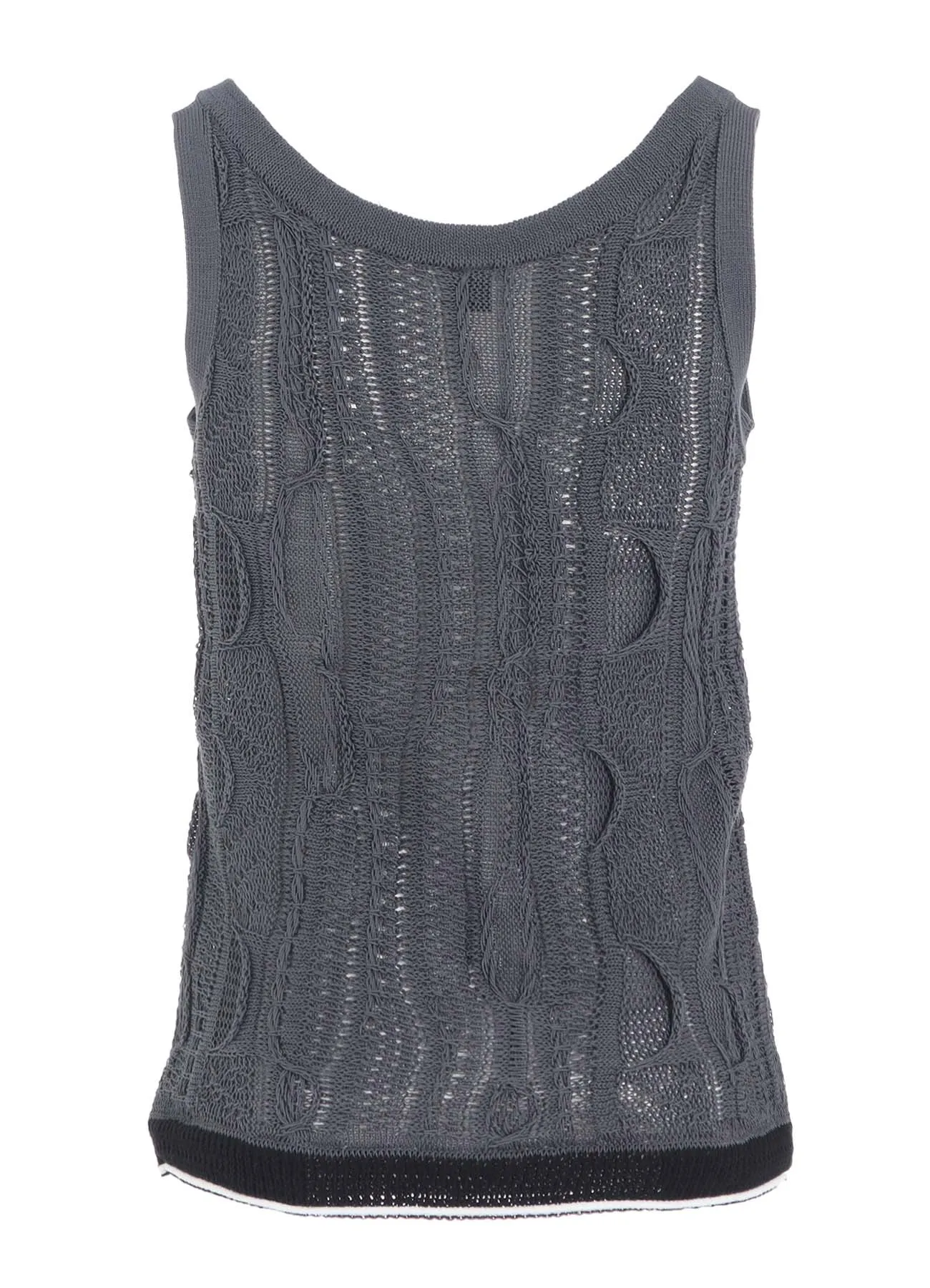 3D CABLE KNIT TANKTOP sold by Yohji Yamamoto product image thumbnail 3