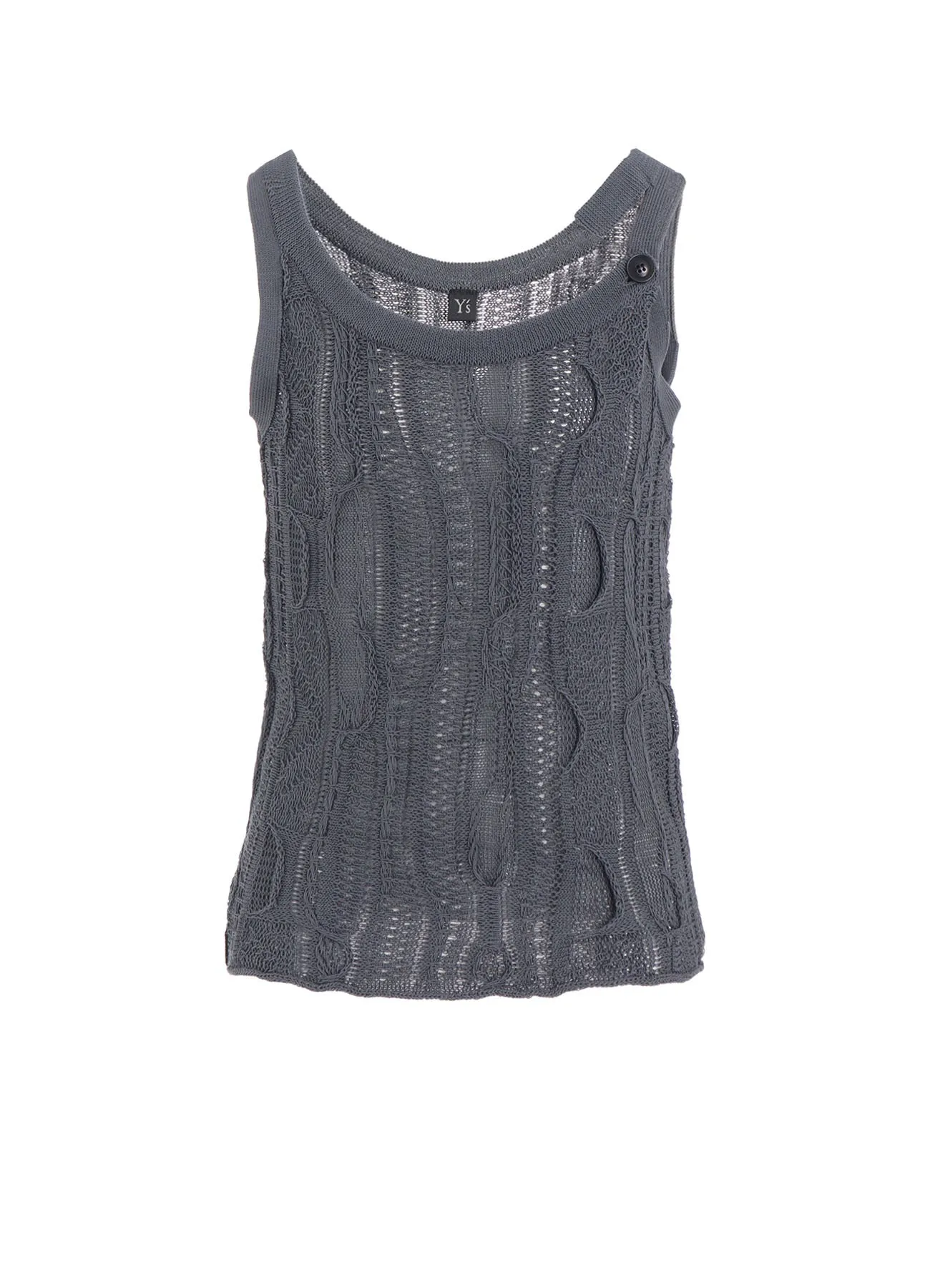 3D CABLE KNIT TANKTOP sold by Yohji Yamamoto