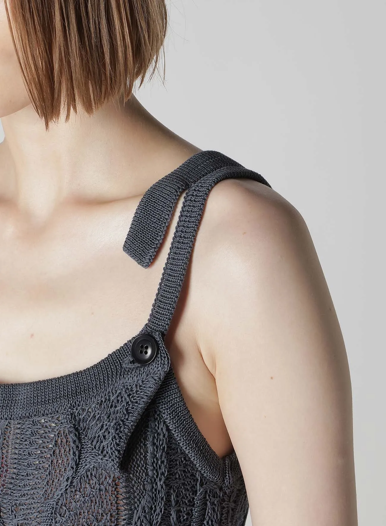 3D CABLE KNIT TANKTOP sold by Yohji Yamamoto product image thumbnail 5