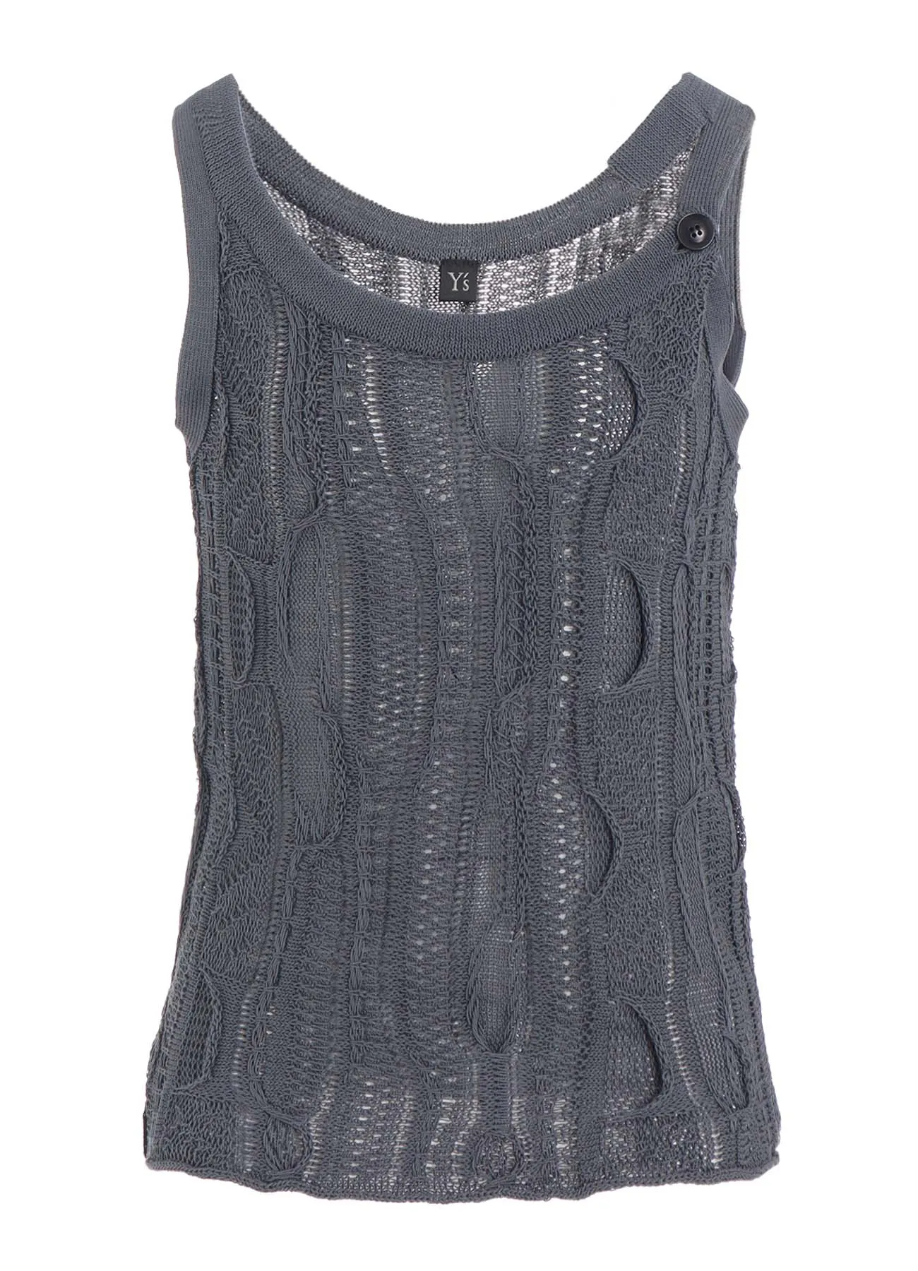 3D CABLE KNIT TANKTOP sold by Yohji Yamamoto product image thumbnail 2