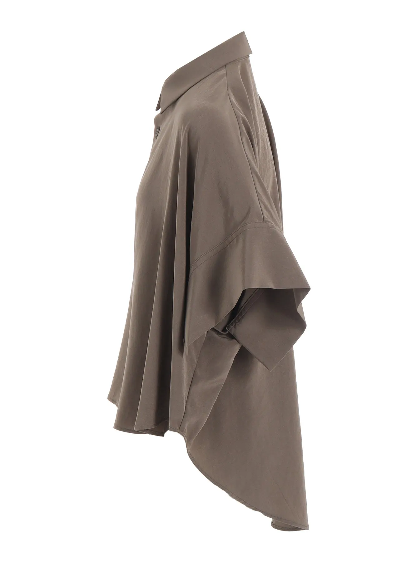 TA/PE CREPE DE CHINE SHORT CUFFS BLOUSE sold by Yohji Yamamoto product image thumbnail 3