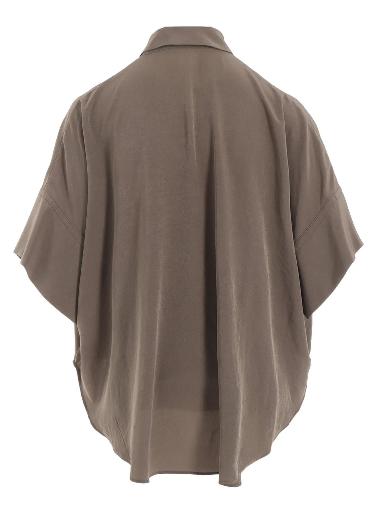 TA/PE CREPE DE CHINE SHORT CUFFS BLOUSE sold by Yohji Yamamoto product image thumbnail 4