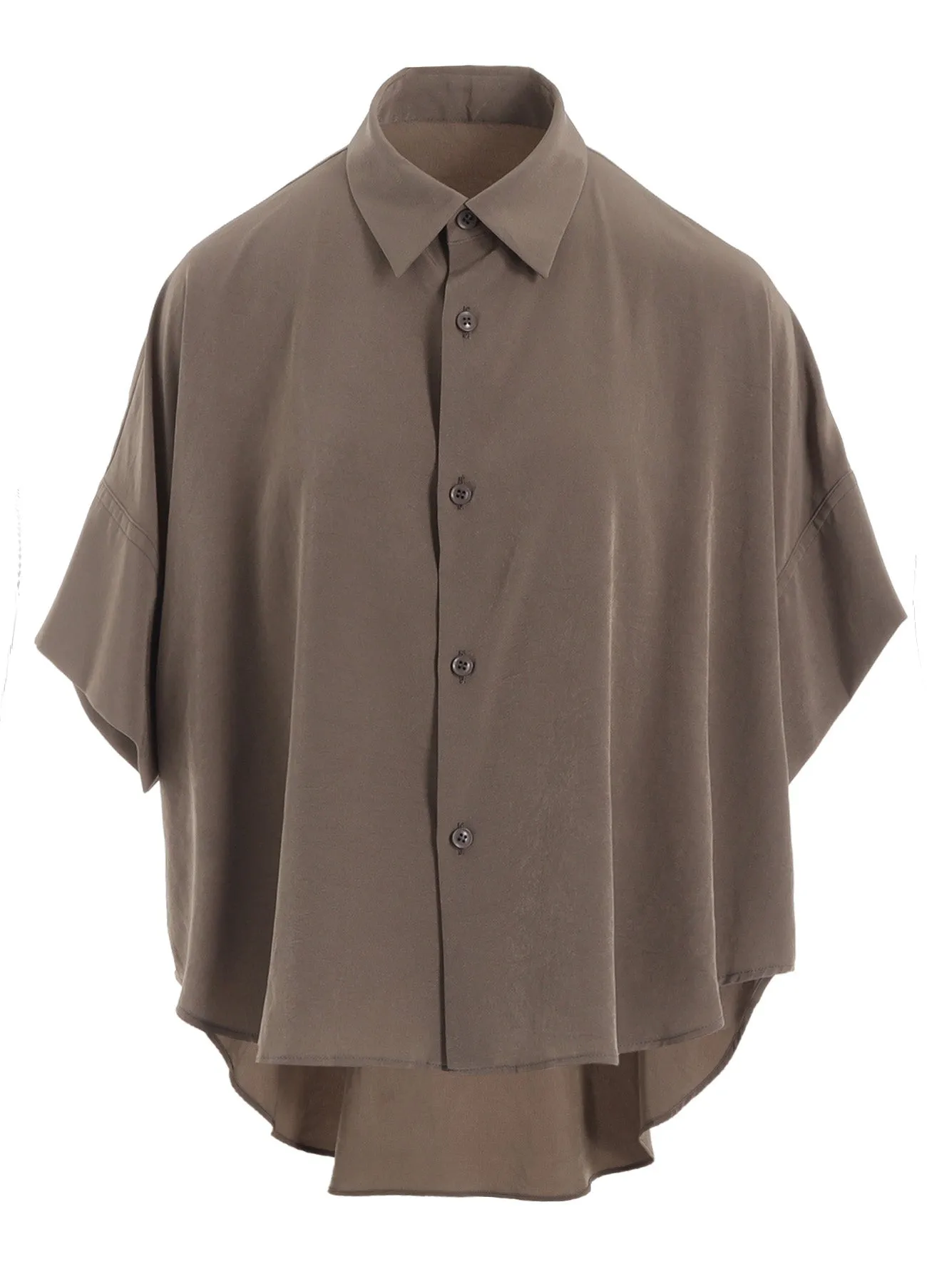 TA/PE CREPE DE CHINE SHORT CUFFS BLOUSE sold by Yohji Yamamoto product image thumbnail 2