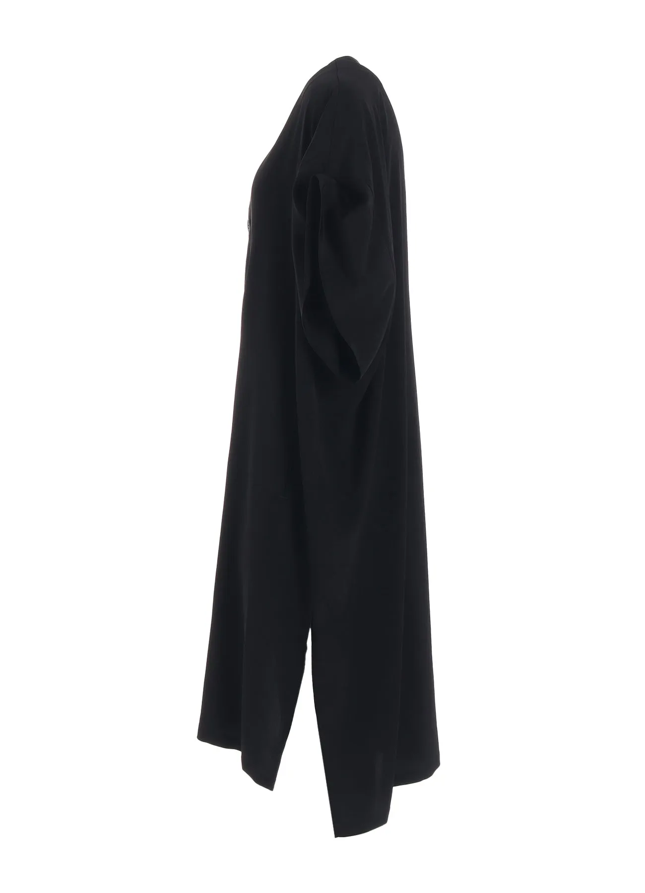 TA/PE CREPE DE CHINE ROLLED UP SLEEVE DRESS sold by Yohji Yamamoto product image thumbnail 3