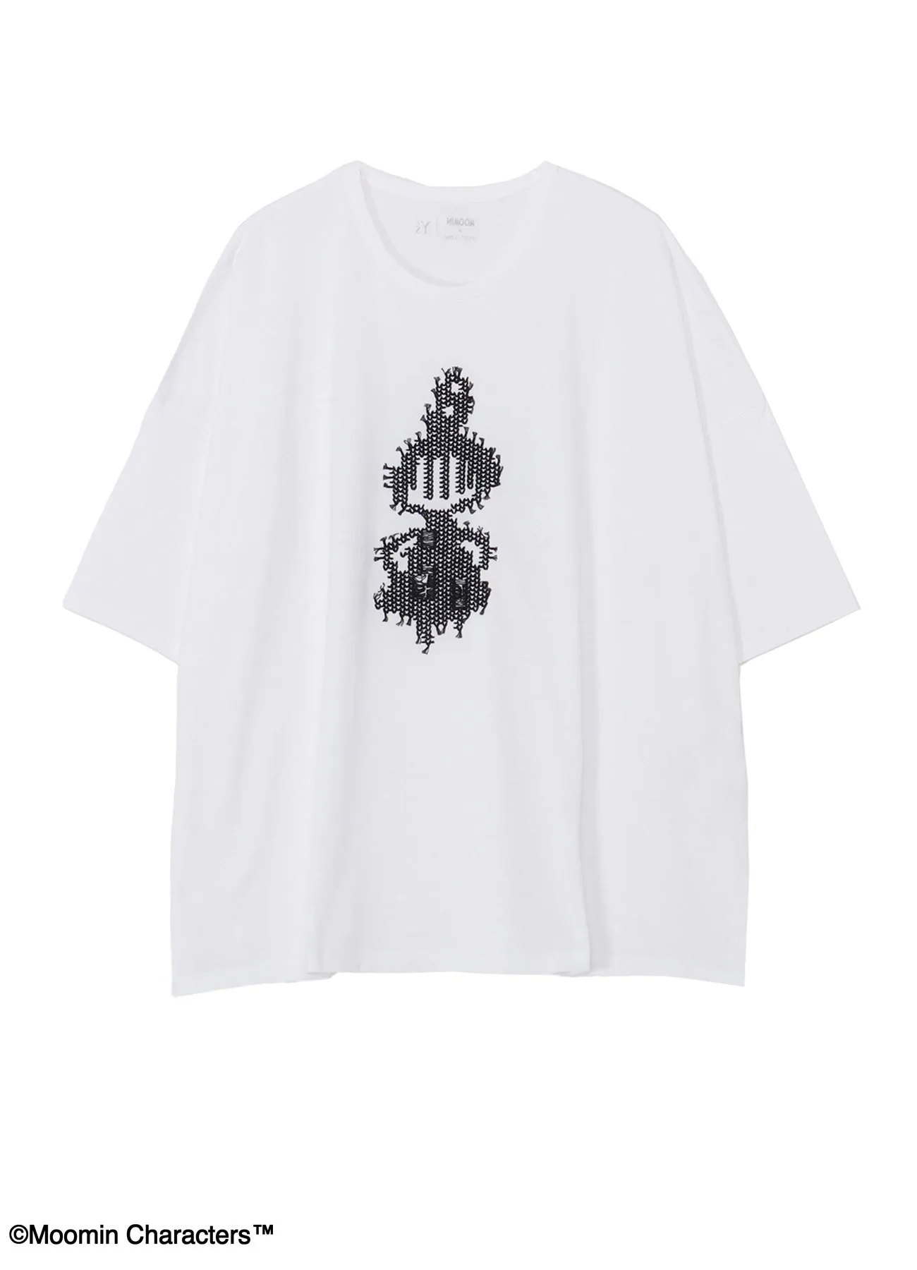 MOOMIN × a part of me. | Y’s "LITTLE MY" EMBROIDERY TEE sold by Yohji Yamamoto