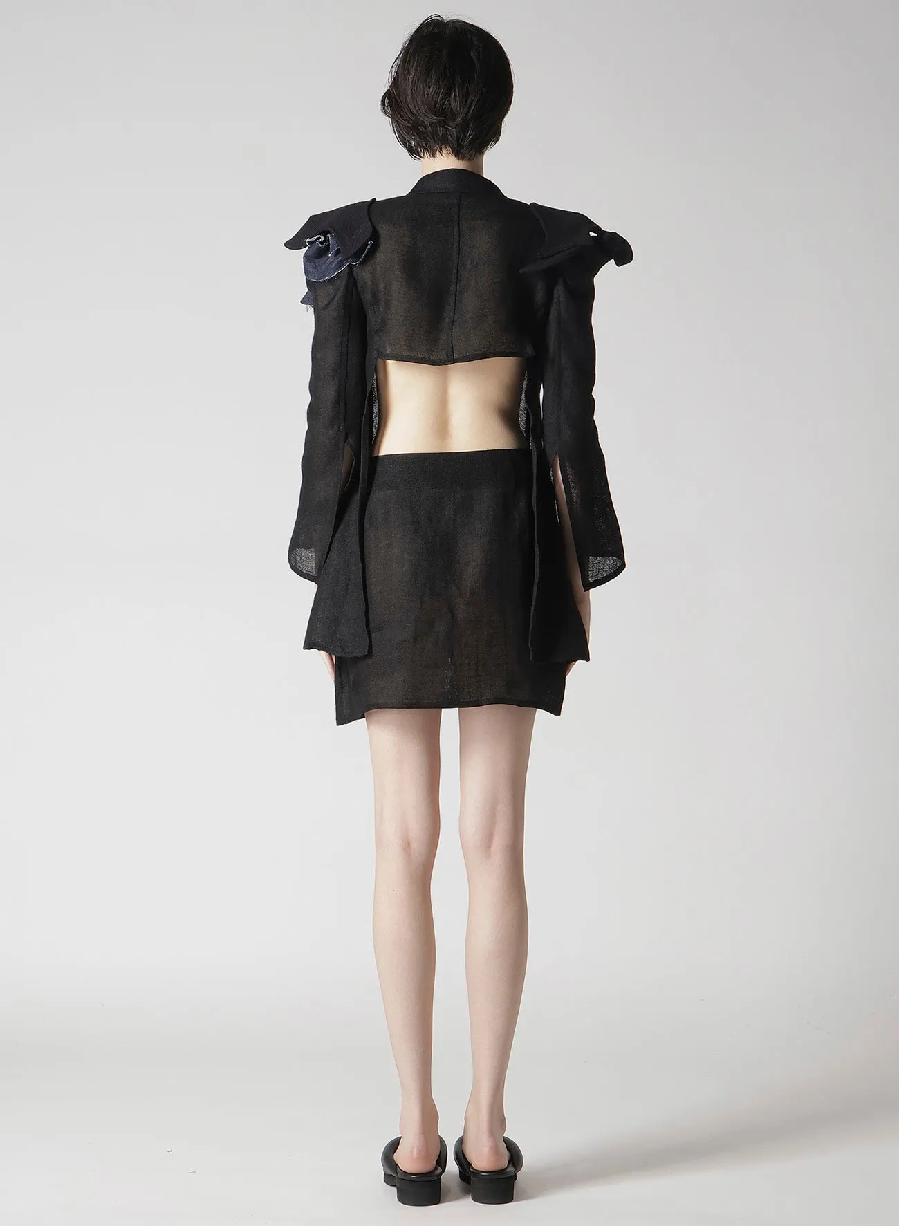 Li DOUBLE GAUZE SHOULDER MOTIF JACKET sold by Yohji Yamamoto product image thumbnail 5