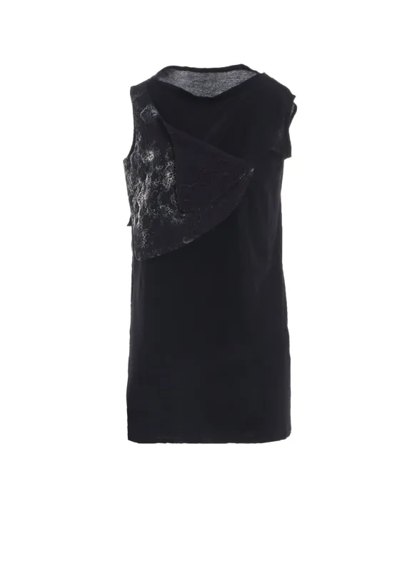 LACE CLOTH MOTIF TANK TOP sold by Yohji Yamamoto