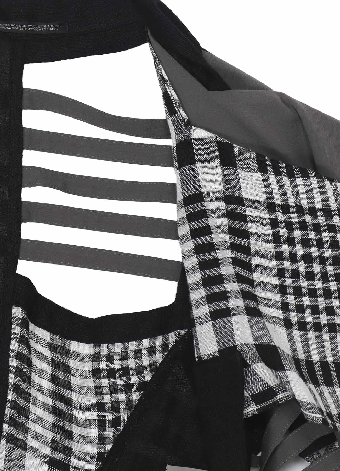 TAPE DETAIL COAT sold by Yohji Yamamoto product image thumbnail 4