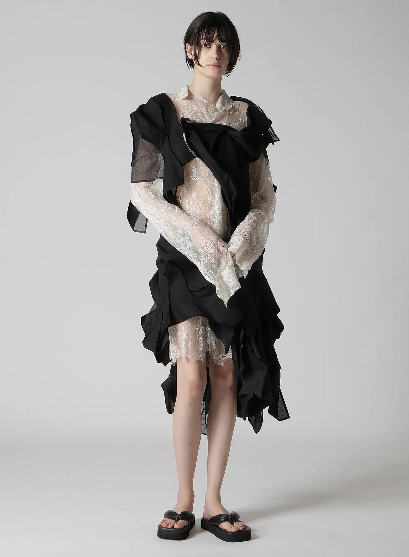 LACE 3D DRESS sold by Yohji Yamamoto product image thumbnail 3