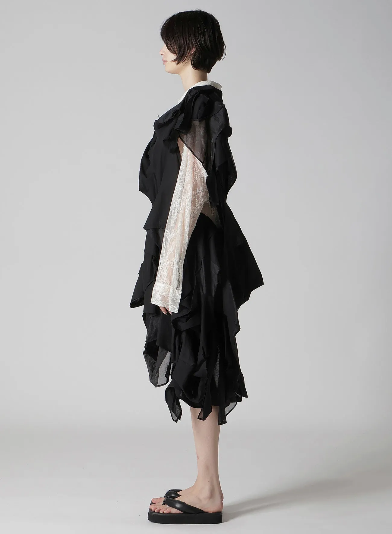 LACE 3D DRESS sold by Yohji Yamamoto product image thumbnail 4