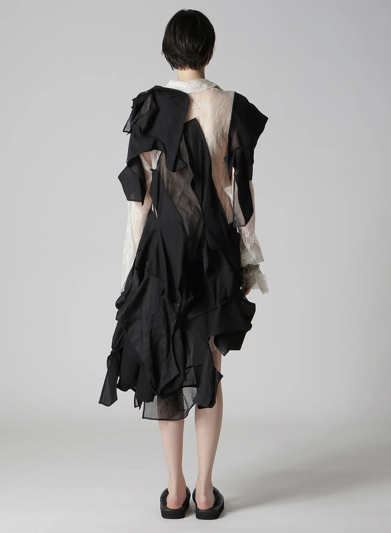 LACE 3D DRESS sold by Yohji Yamamoto product image thumbnail 5