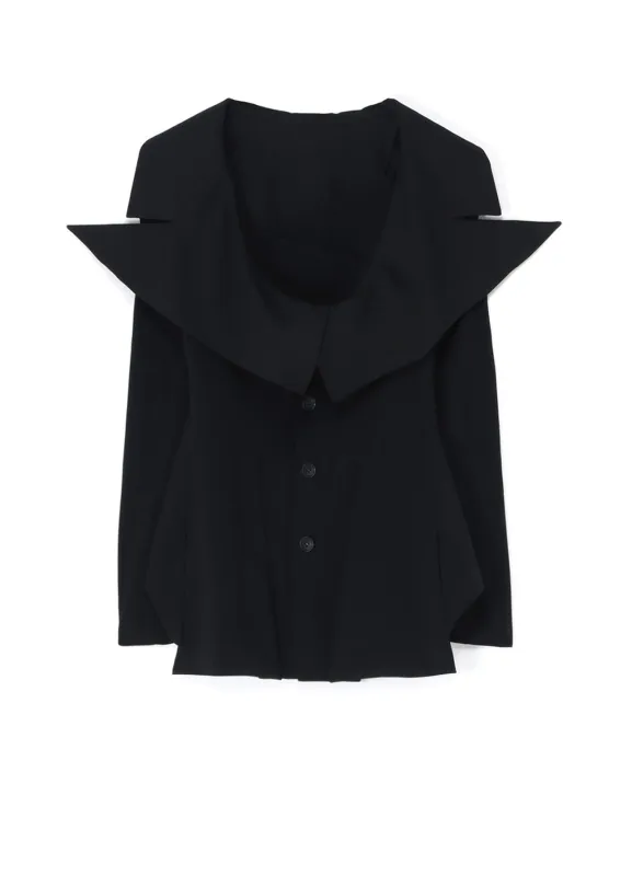 LACE-UP JACKET WITH OPEN NECKLINE sold by Yohji Yamamoto