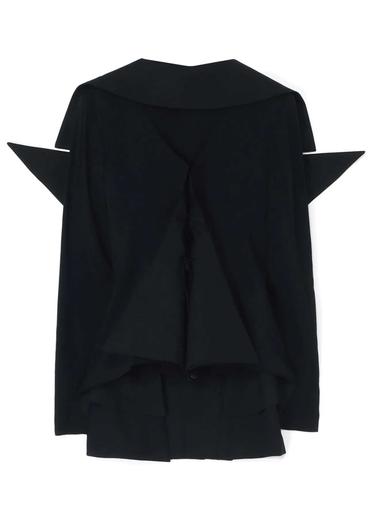 LACE-UP JACKET WITH OPEN NECKLINE sold by Yohji Yamamoto product image thumbnail 4