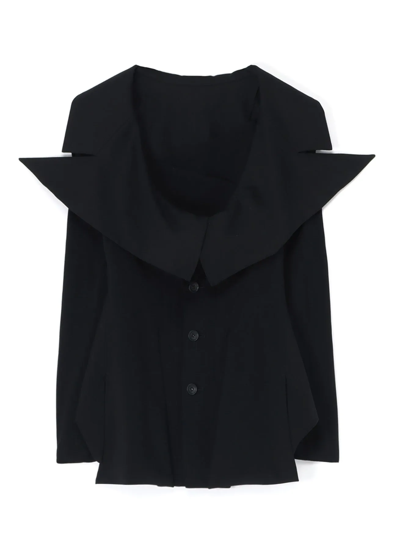 LACE-UP JACKET WITH OPEN NECKLINE sold by Yohji Yamamoto product image thumbnail 3