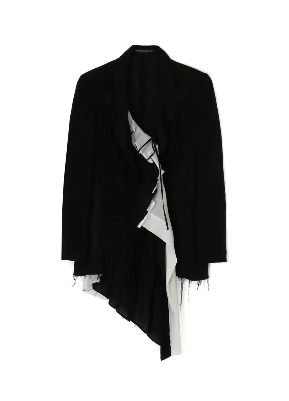 SHORT FRONT PLEATED JACKET sold by Yohji Yamamoto