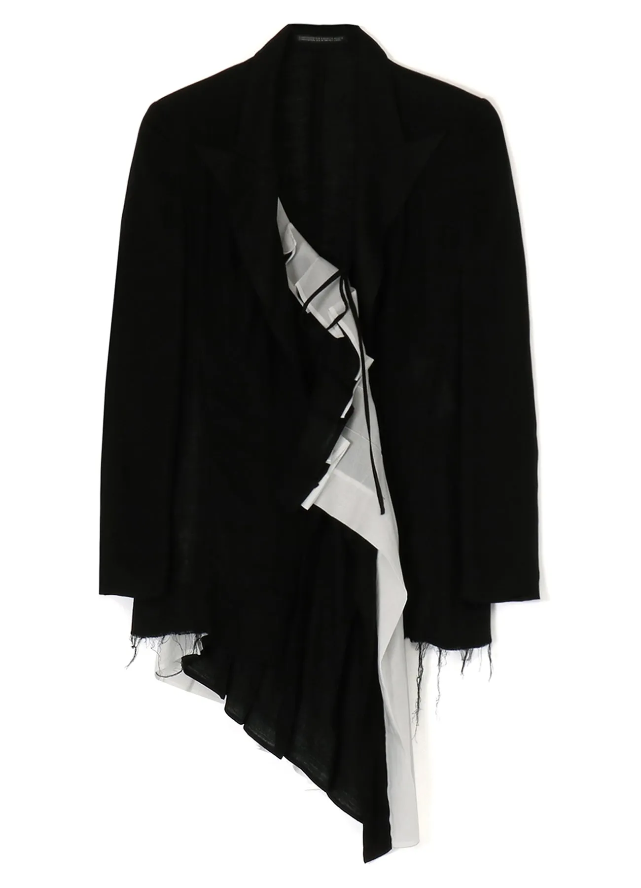 SHORT FRONT PLEATED JACKET sold by Yohji Yamamoto product image thumbnail 4