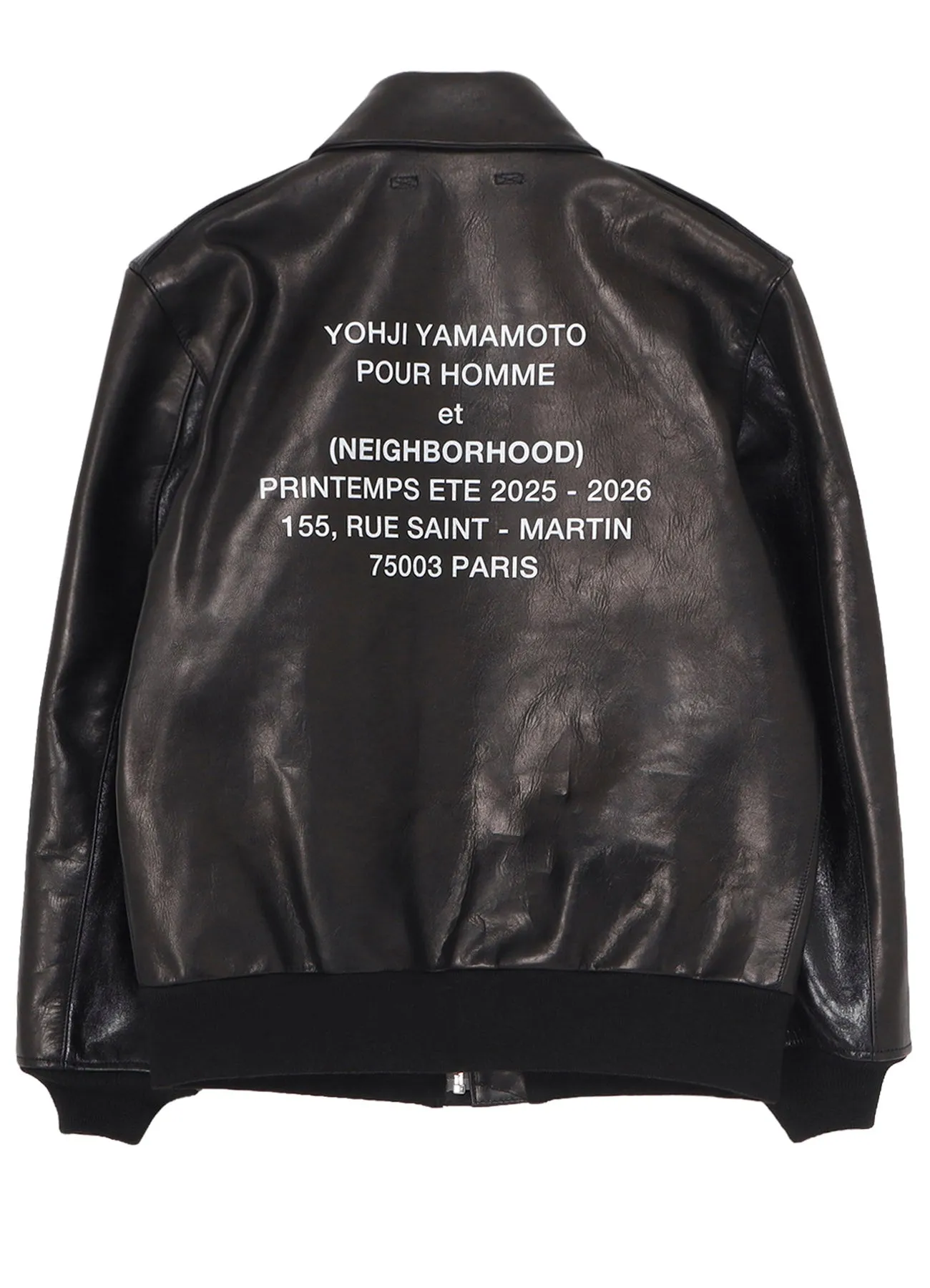 YOHJI YAMAMOTO × NH LEATHER JACKET sold by Yohji Yamamoto product image thumbnail 3