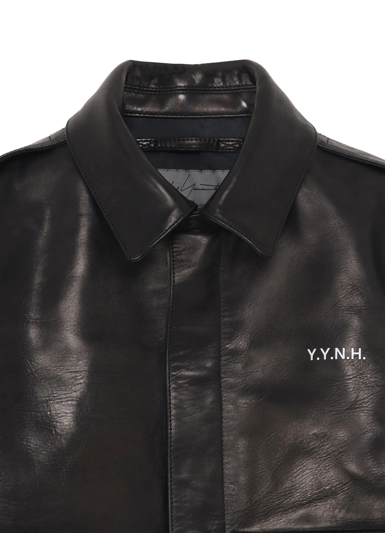 YOHJI YAMAMOTO × NH LEATHER JACKET sold by Yohji Yamamoto product image thumbnail 4