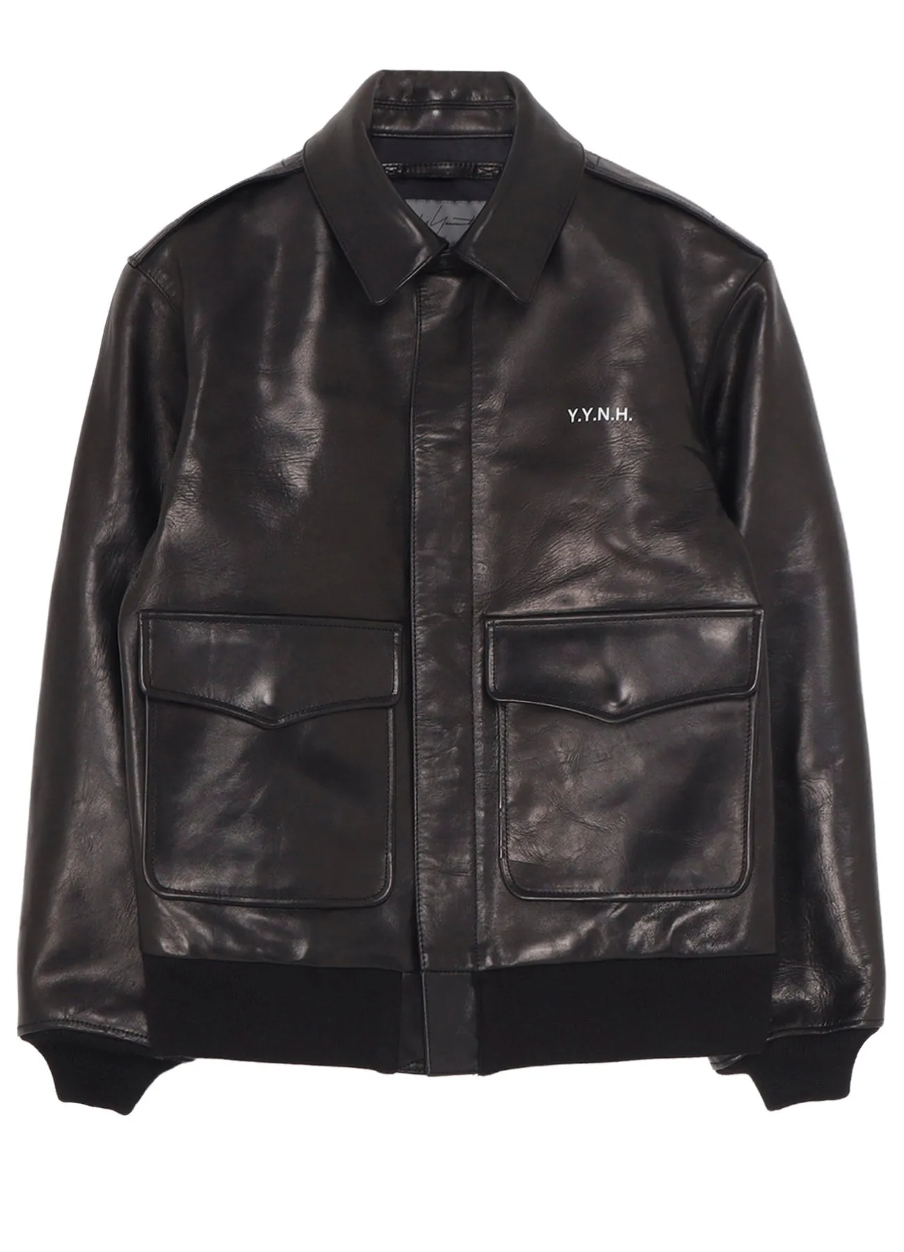 YOHJI YAMAMOTO × NH LEATHER JACKET sold by Yohji Yamamoto product image thumbnail 2