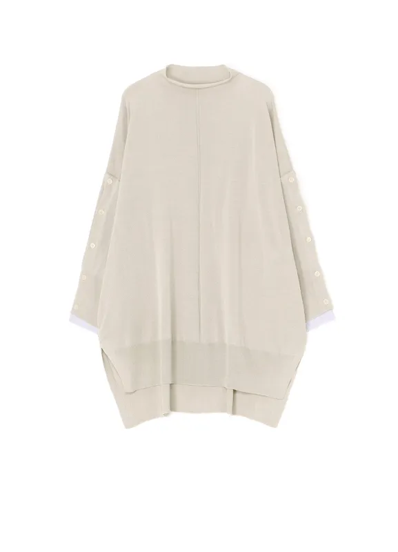 SHIRT SLEEVE LINING JERSEY KNIT DRESS sold by Yohji Yamamoto