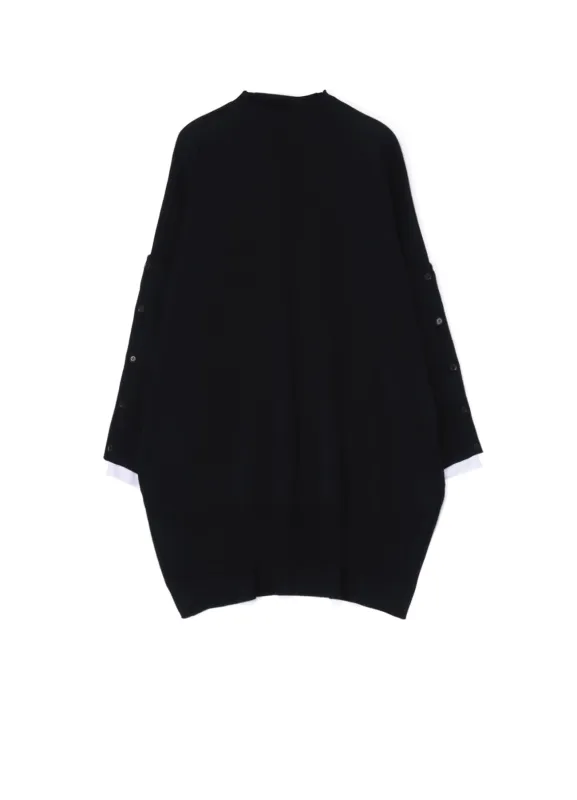 SHIRT SLEEVE LINING JERSEY KNIT DRESS sold by Yohji Yamamoto