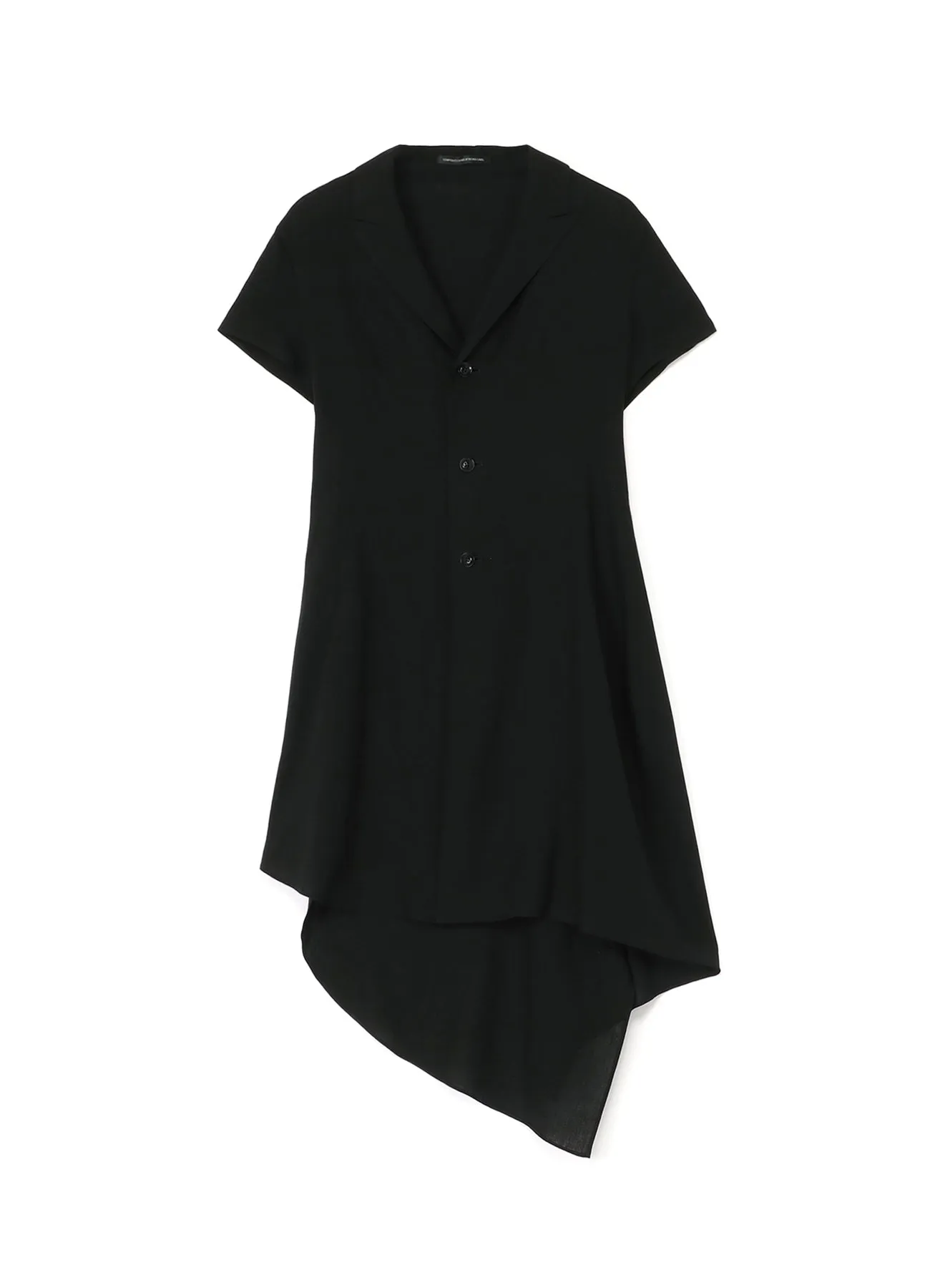 RAYON LINEN ASYMMETRIC SHIRT JACKET sold by Yohji Yamamoto