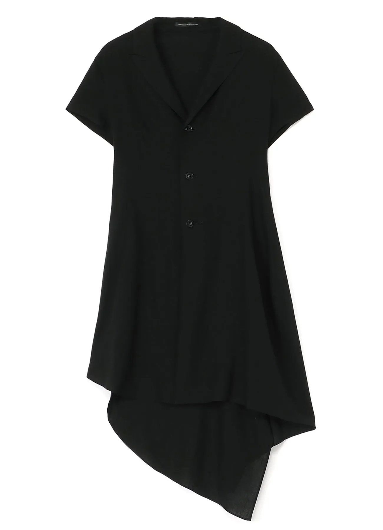 RAYON LINEN ASYMMETRIC SHIRT JACKET sold by Yohji Yamamoto product image thumbnail 2