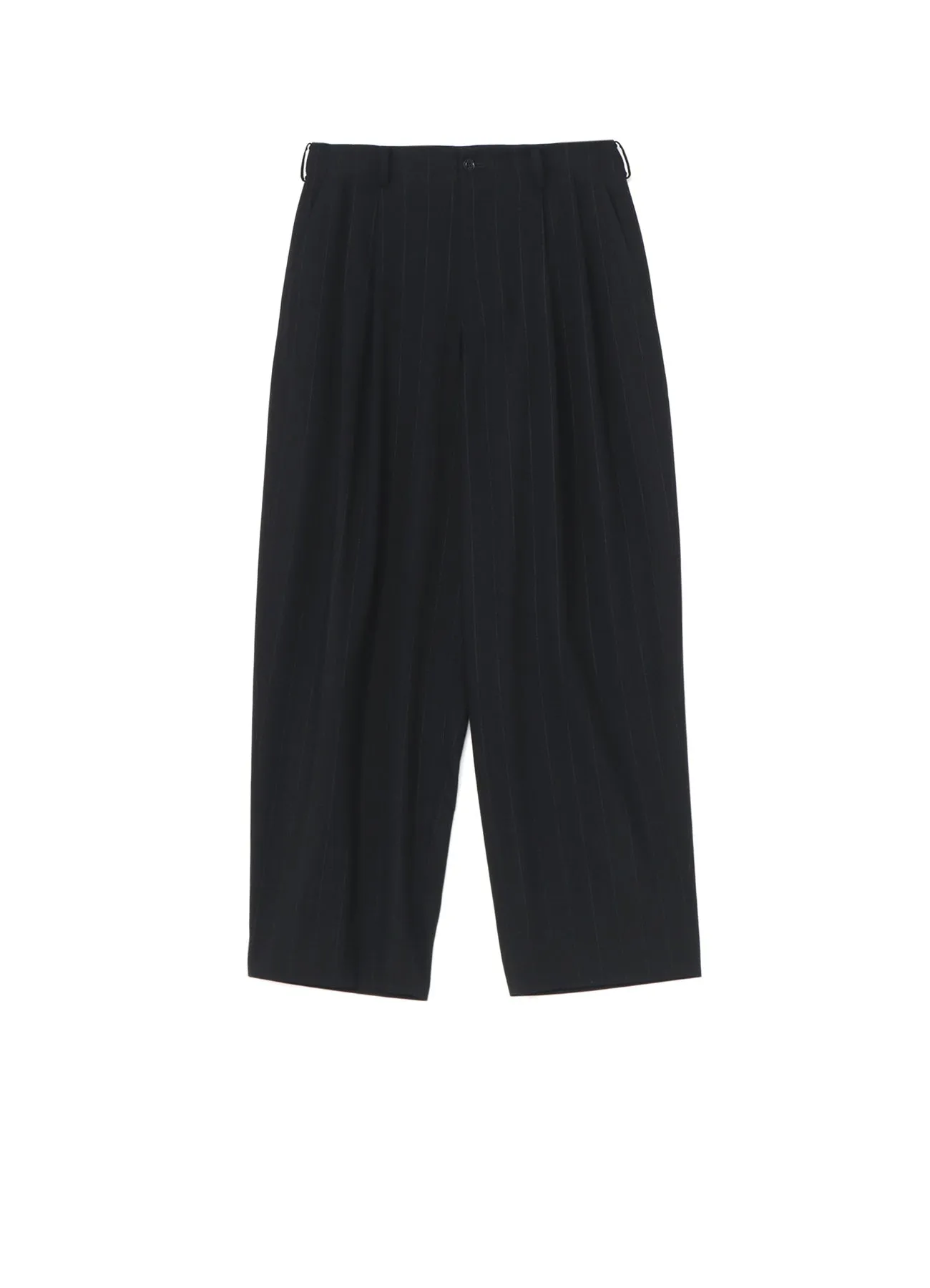 W/RY LIGHT STRIPE DOUBLE TUCKED WIDE PANTS sold by Yohji Yamamoto