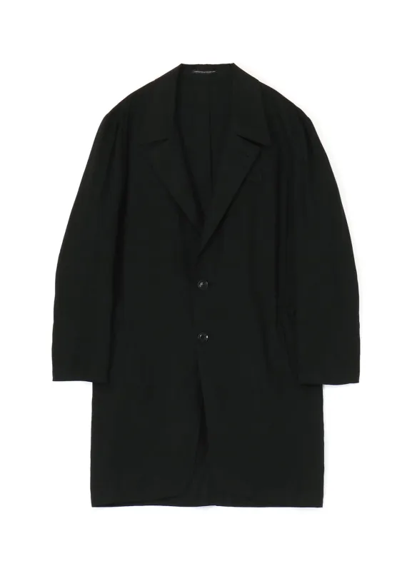 RAYON LINEN OPEN COLLAR TAILORED JACKET sold by Yohji Yamamoto