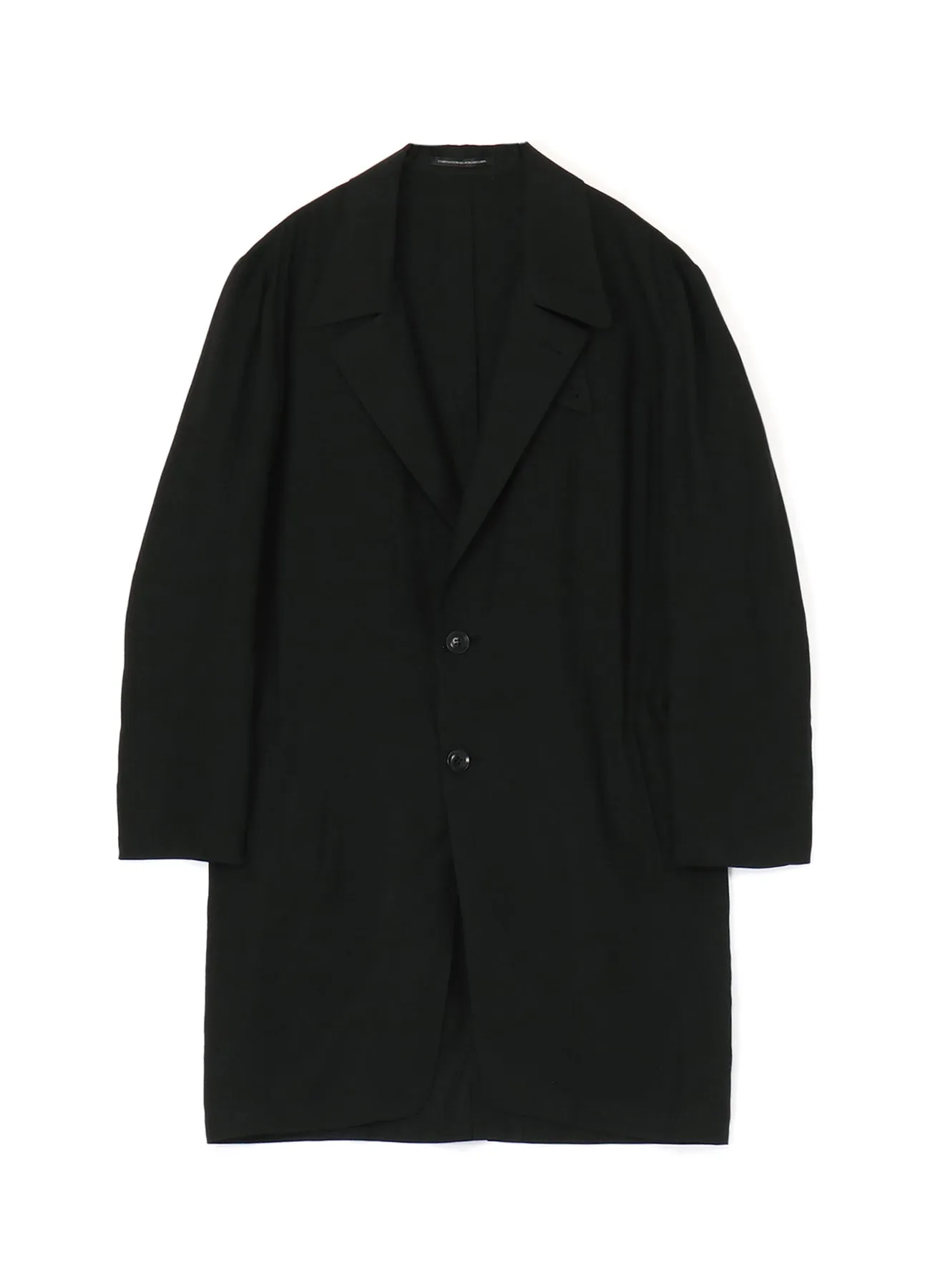 RAYON LINEN OPEN COLLAR TAILORED JACKET sold by Yohji Yamamoto