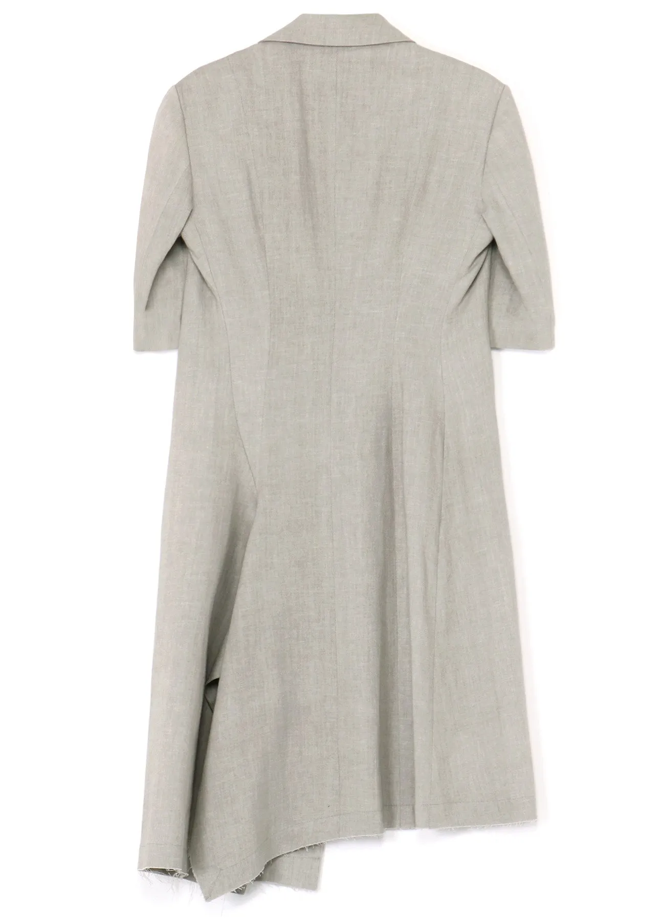 L/C INK DYED LIGHT DENIM HALF SLEEVE TAILORED JACKET sold by Yohji Yamamoto product image thumbnail 3