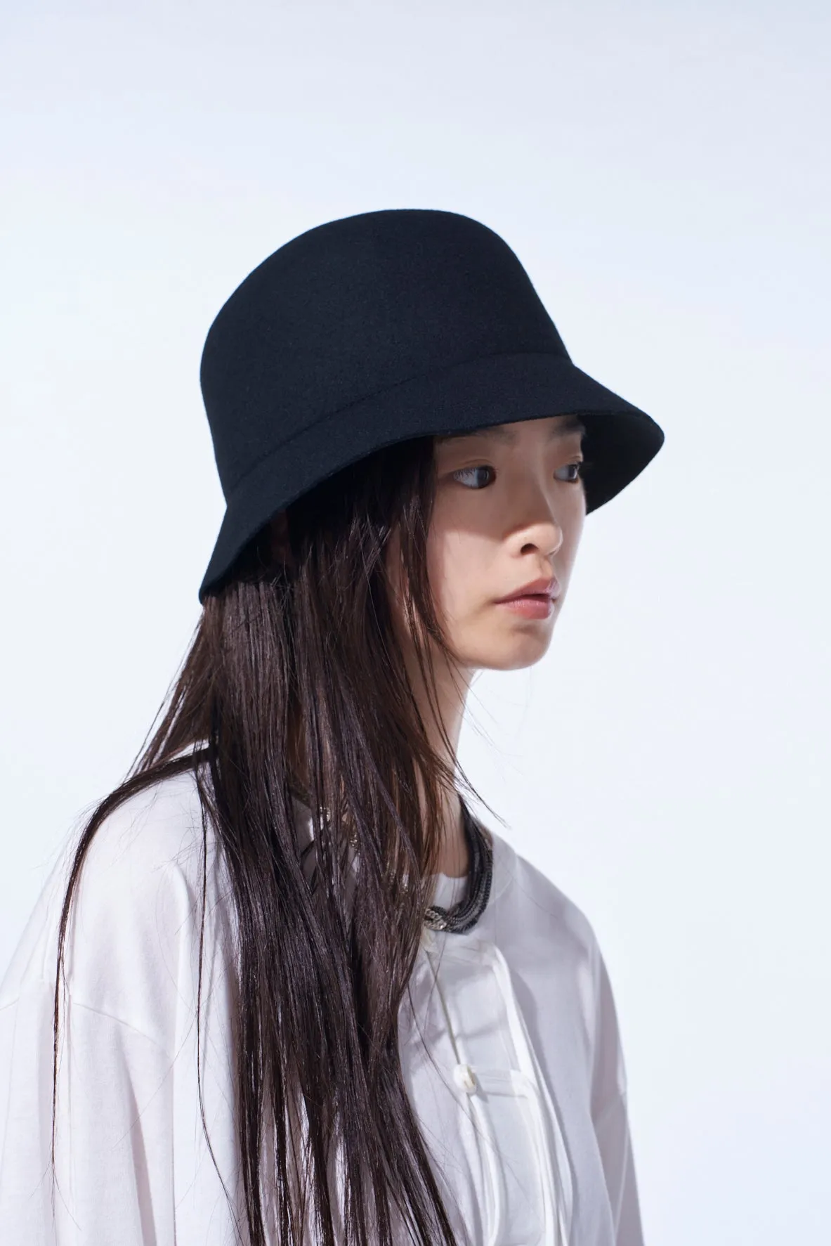 WOOL FELT COMPACT HAT sold by Yohji Yamamoto product image thumbnail 5