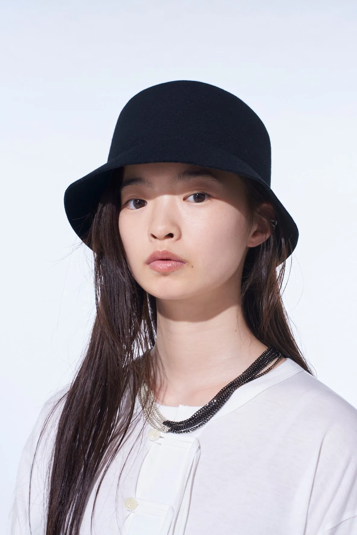 WOOL FELT COMPACT HAT sold by Yohji Yamamoto product image thumbnail 3