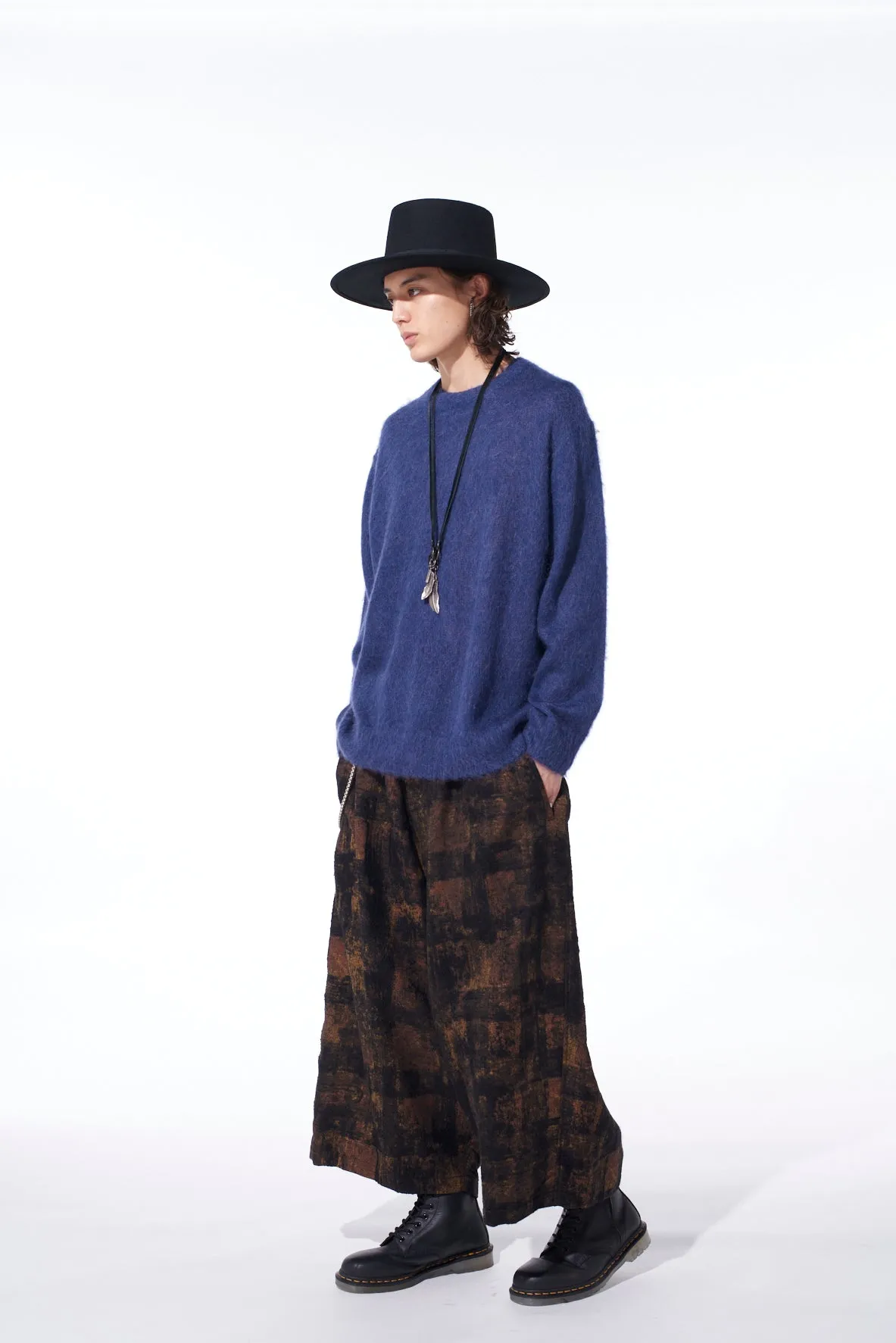 5G BRUSHED MOHAIR PULLOVER sold by Yohji Yamamoto product image thumbnail 3