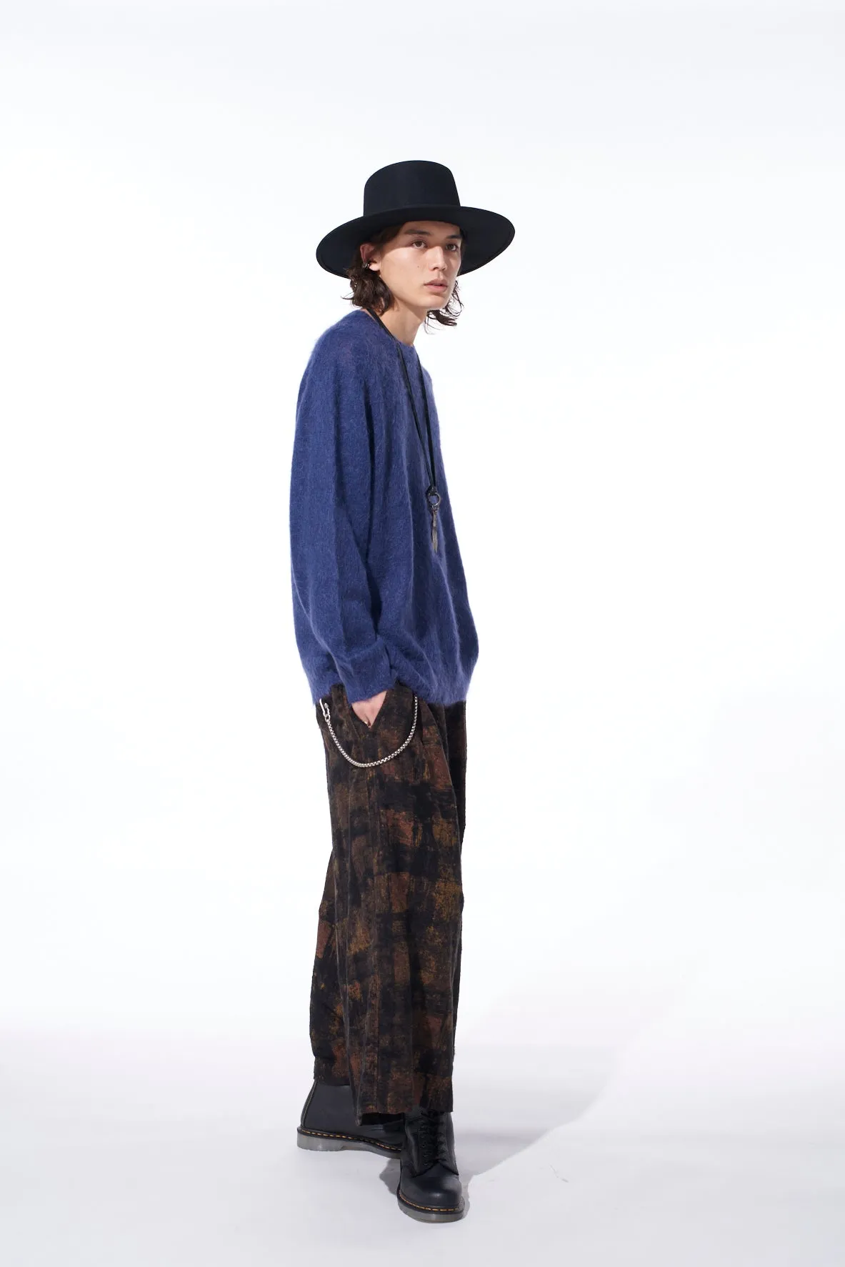 5G BRUSHED MOHAIR PULLOVER sold by Yohji Yamamoto product image thumbnail 5