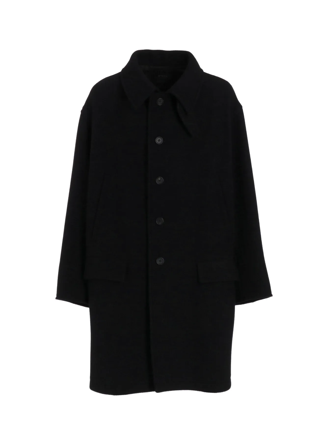 4/24 KERSEY OVERSIZED STAND COLLAR COAT sold by Yohji Yamamoto