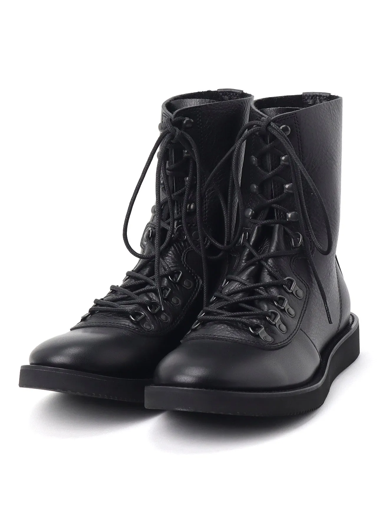 SOFT SHRINK LEATHER MILITARY BOOTS sold by Yohji Yamamoto product image thumbnail 2