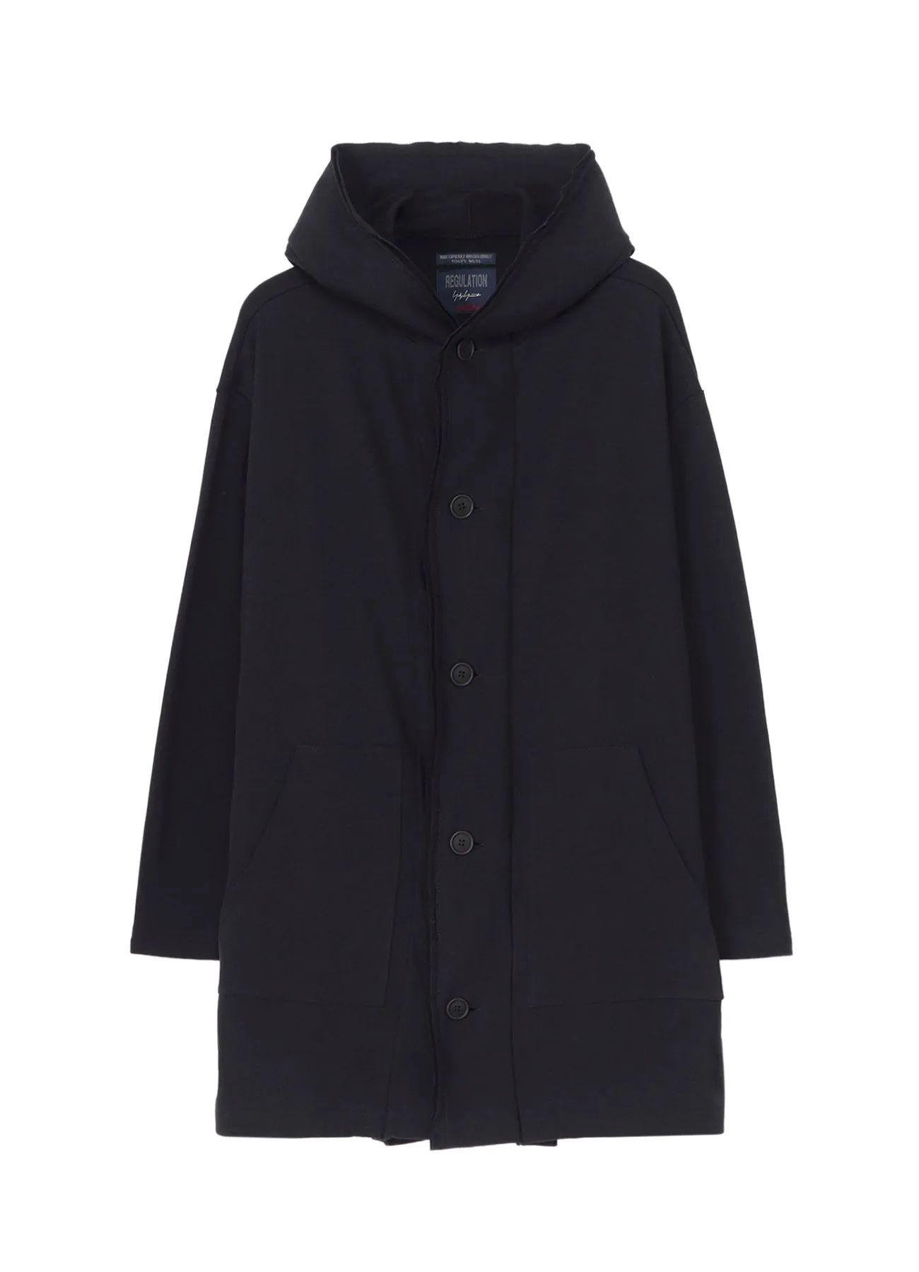 40/20 MINI FRENCH TERRY HOODED COAT sold by Yohji Yamamoto