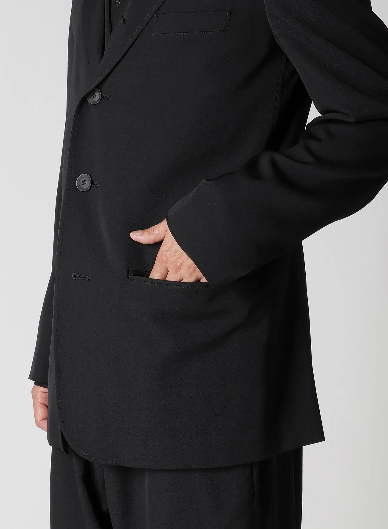 REGULATION GABARDINE 5 BUTTONS JACKET sold by Yohji Yamamoto product image thumbnail 4