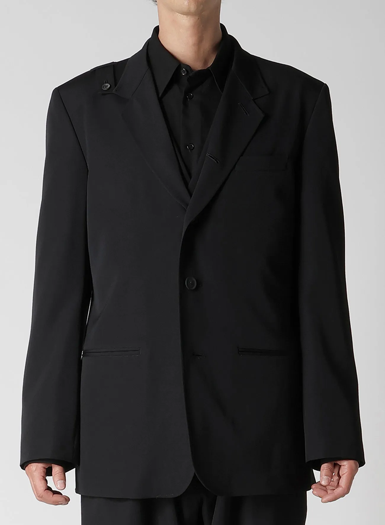 REGULATION GABARDINE 5 BUTTONS JACKET sold by Yohji Yamamoto product image thumbnail 2