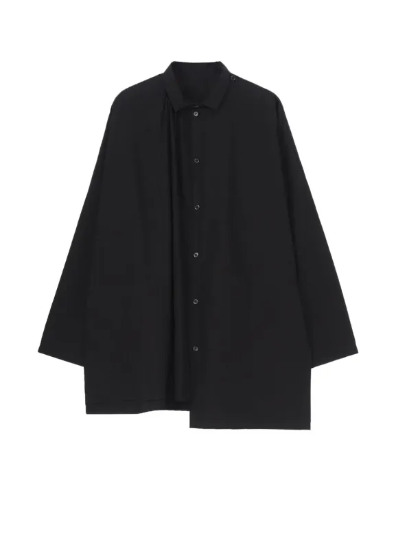 COTTON BROAD GATHER DOUBLE BLOUSE sold by Yohji Yamamoto
